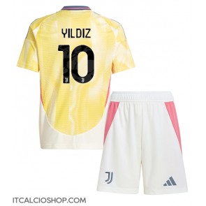 Juventus Kenan Yildiz #10 Seconda Maglia Bambino 2024-25 Manica Corta (+ Pantaloni corti)